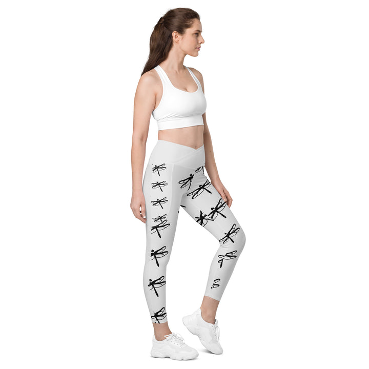 Dragonfly Crossover leggings with pockets