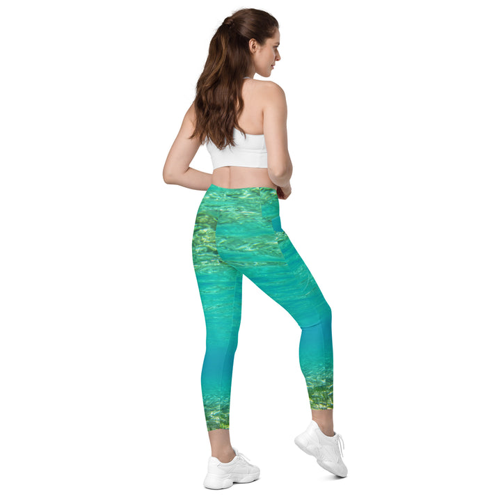 sea bottom Leggings with pockets