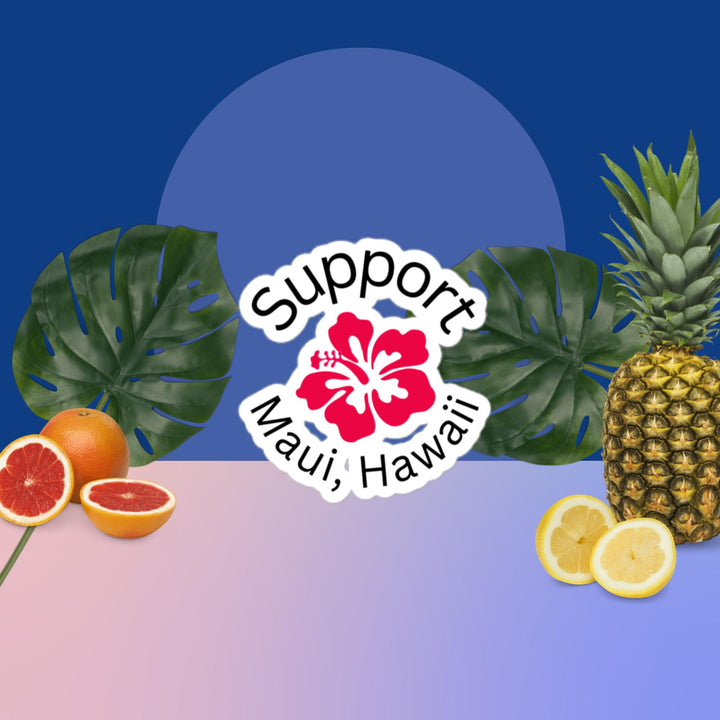 Support Maui Bubble-free stickers