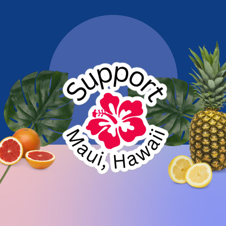 Support Maui Bubble-free stickers