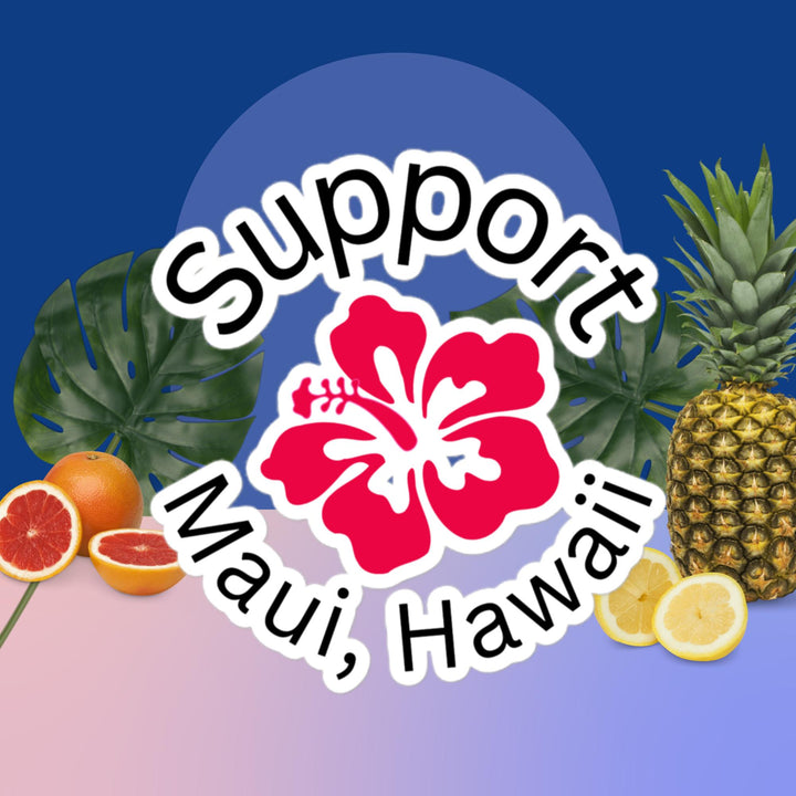 Support Maui Bubble-free stickers