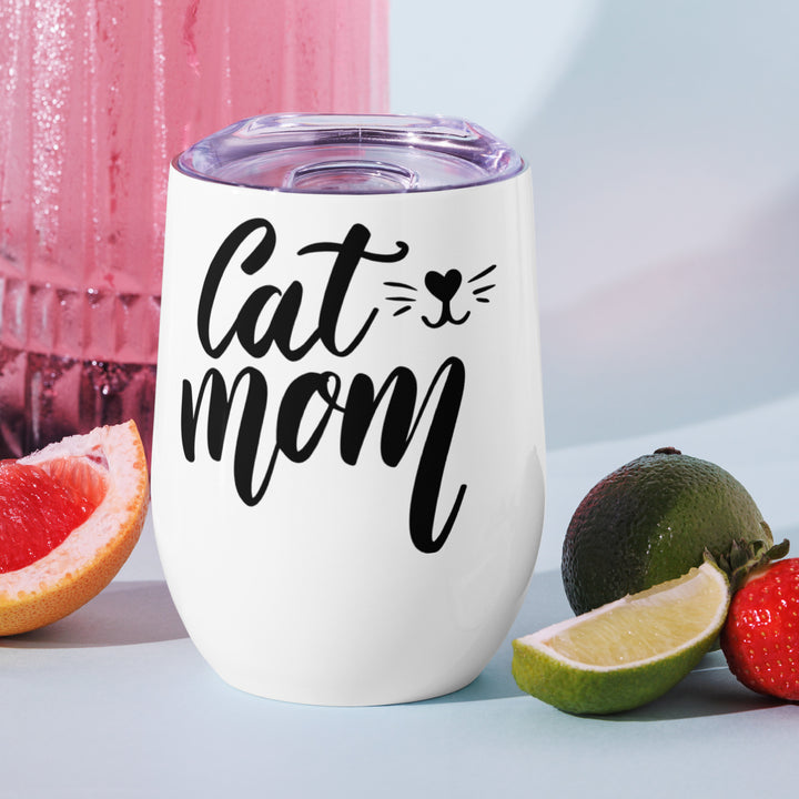 Cat Mom Wine tumbler