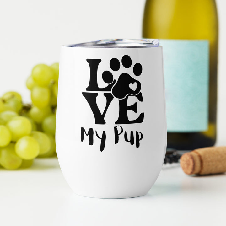 Love My Pup Wine tumbler