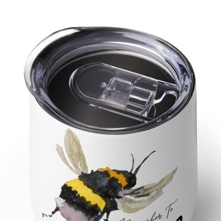 Bee Kind Wine tumbler